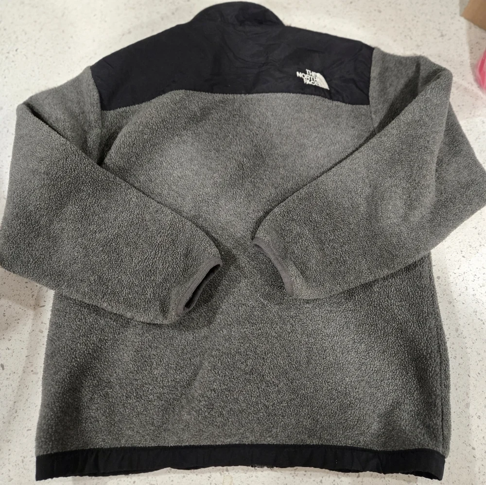 The North Face Kids Black and Gray Fleece Jacket
